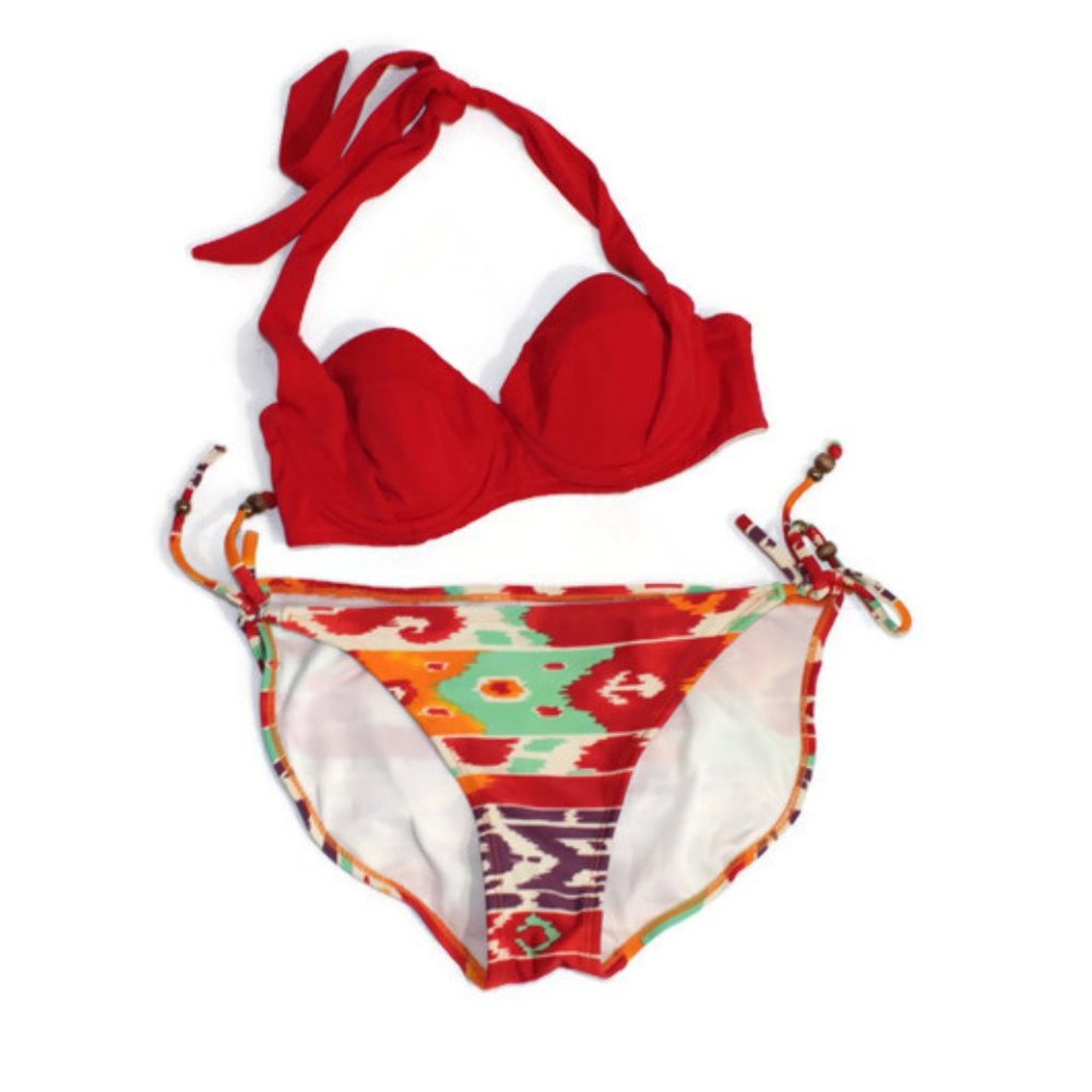 Multi-color Two Piece Bikini with Underwire.